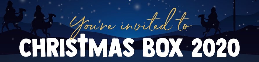 Christmas Box 2020 invitation